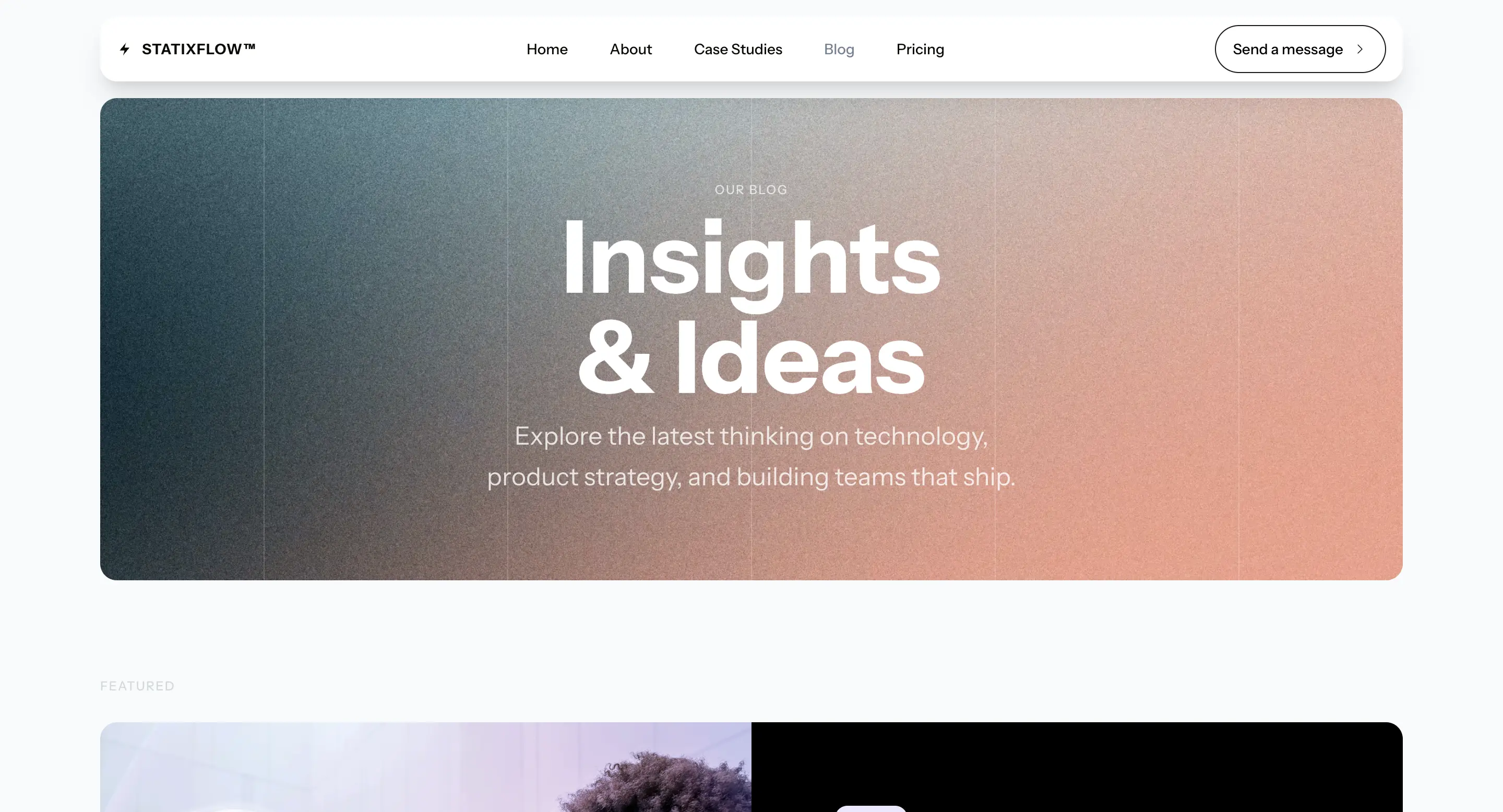 StatixFlow Next Blog Page