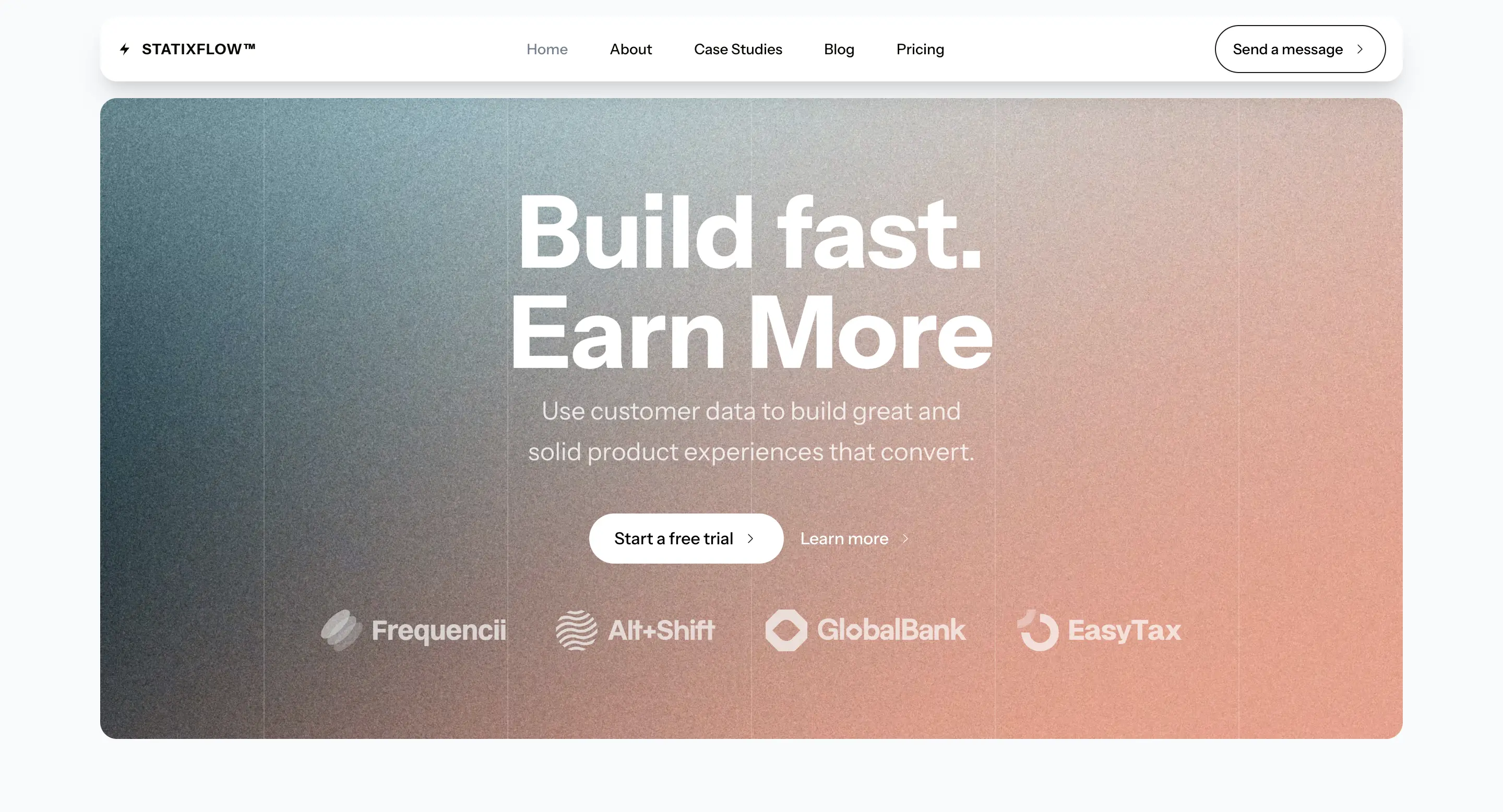 StatixFlow Next Homepage